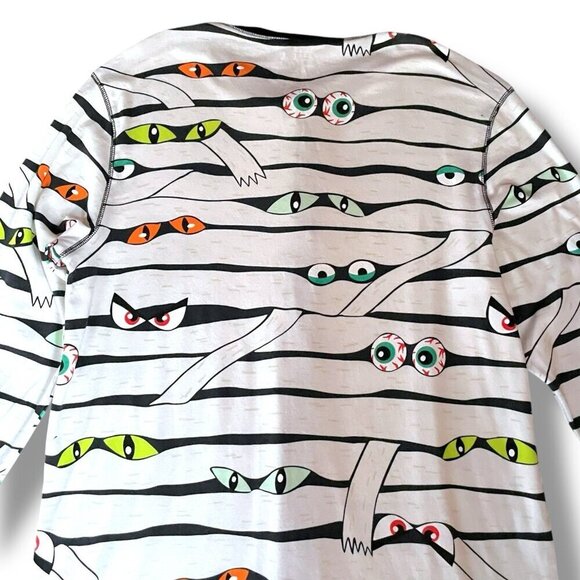 Old Navy Halloween Pajamas Sz Small Matching Family Glow in the Dark Mummy Eyes - Picture 14 of 15